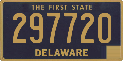 DE license plate 297720