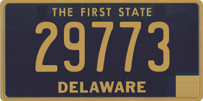 DE license plate 29773