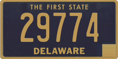 DE license plate 29774