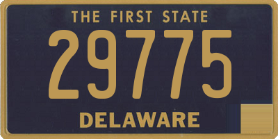 DE license plate 29775