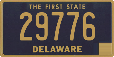 DE license plate 29776