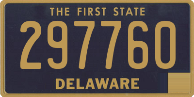 DE license plate 297760