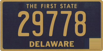 DE license plate 29778