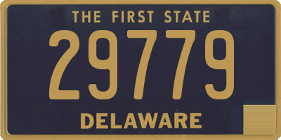 DE license plate 29779