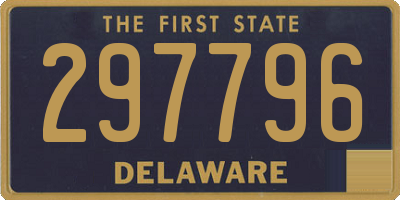 DE license plate 297796