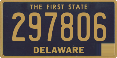 DE license plate 297806
