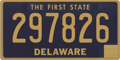 DE license plate 297826