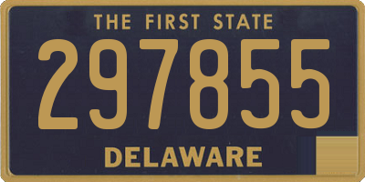 DE license plate 297855