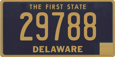 DE license plate 29788