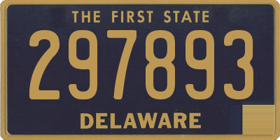 DE license plate 297893