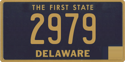 DE license plate 2979
