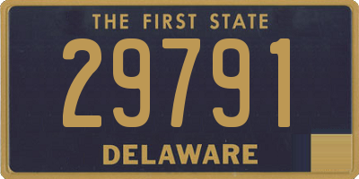 DE license plate 29791