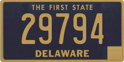 DE license plate 29794