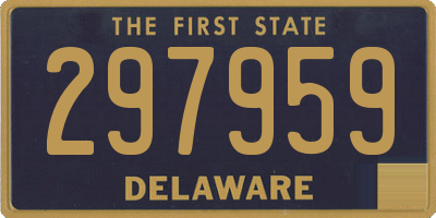 DE license plate 297959
