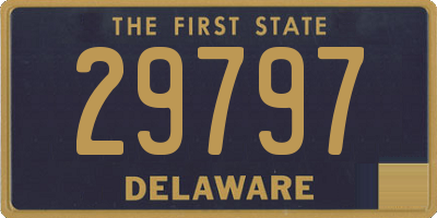 DE license plate 29797