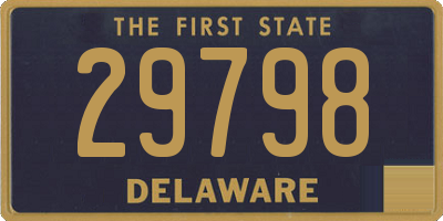 DE license plate 29798