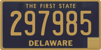 DE license plate 297985