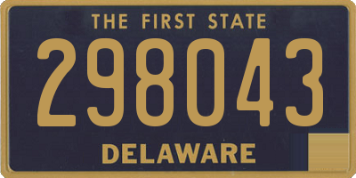 DE license plate 298043