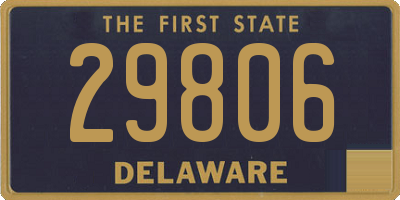 DE license plate 29806