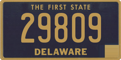 DE license plate 29809