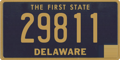 DE license plate 29811