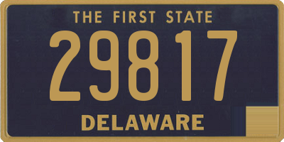 DE license plate 29817