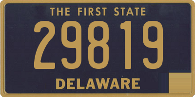 DE license plate 29819