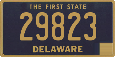 DE license plate 29823