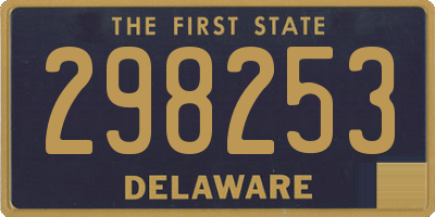 DE license plate 298253