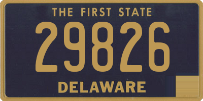 DE license plate 29826