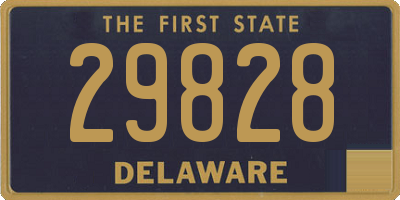 DE license plate 29828