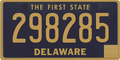 DE license plate 298285