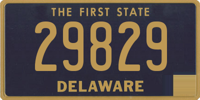 DE license plate 29829