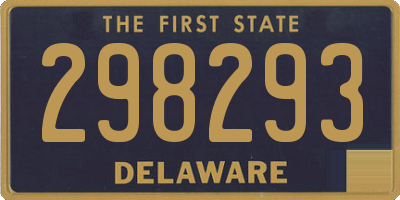 DE license plate 298293