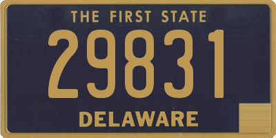 DE license plate 29831