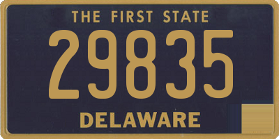 DE license plate 29835