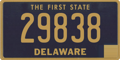 DE license plate 29838