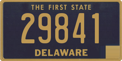 DE license plate 29841