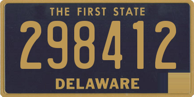 DE license plate 298412