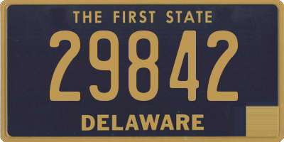 DE license plate 29842