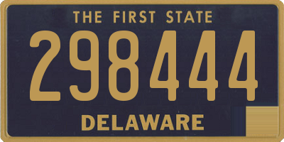 DE license plate 298444
