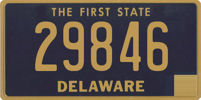 DE license plate 29846