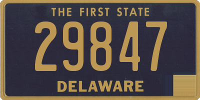 DE license plate 29847