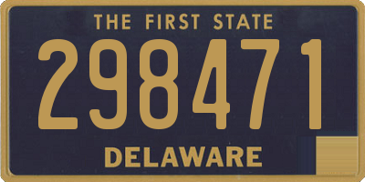 DE license plate 298471