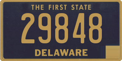 DE license plate 29848