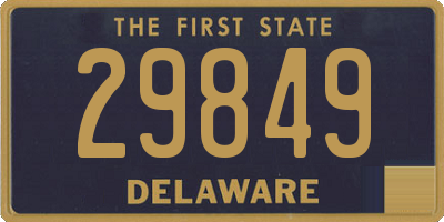 DE license plate 29849