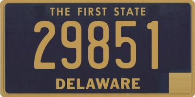 DE license plate 29851