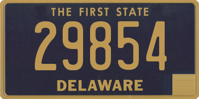 DE license plate 29854