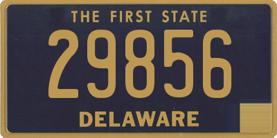 DE license plate 29856