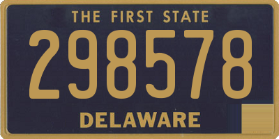 DE license plate 298578